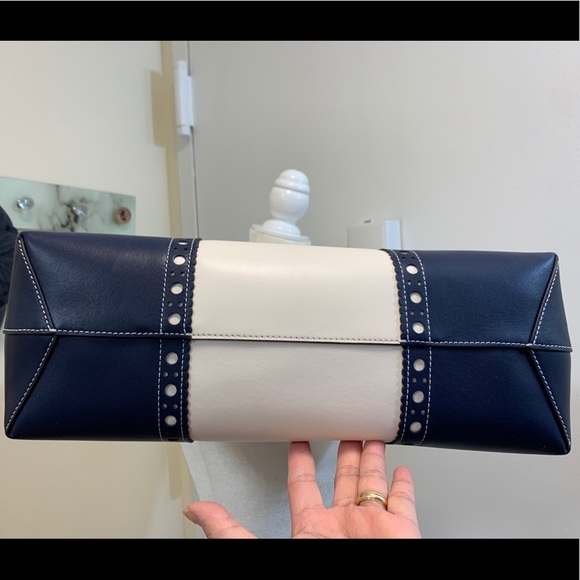 TORY BURCH Block-T Brogue Tote - Picture 5 of 7